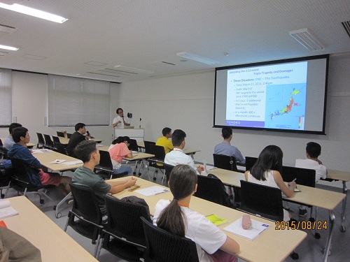東北大学災害科学国際研究所今村所長の講演を聴講.JPG